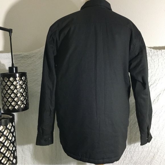 Rugged Elements Black Snap Button Shirt Jacket Size M - Picture 3 of 13